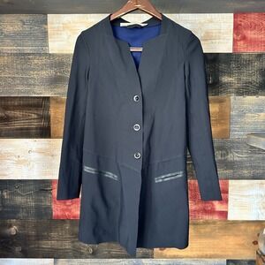marithe francois girbaud Women's Coat Lightweight Nylon Button Jacket Small